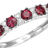 Anello Prestige Selection oro bianco diamanti e rubini - Bliss - immagine 2