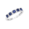 Anello Prestige Selection oro bianco diamanti e zaffiri - Bliss - immagine 3