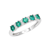 Anello Prestige Selection oro bianco diamanti e smeraldo - Bliss - immagine 3