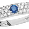 Anello Prestige Selection oro bianco diamanti e zaffiro - Bliss - immagine 2