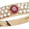 Anello Prestige Selection oro rosa diamanti e rubino - Bliss - immagine 2