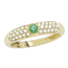 Anello Prestige Selection oro giallo diamanti e smeraldo - Bliss - immagine 3