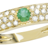 Anello Prestige Selection oro giallo diamanti e smeraldo - Bliss - immagine 2