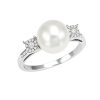 Anello Caresse Perle con diamanti e perla - Bliss - immagine 3