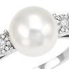 Anello Caresse Perle con diamanti e perla - Bliss - immagine 2