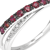 Anello Seduzione diamanti e rubini - Bliss - immagine 2