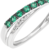 Anello Seduzione diamanti e smeraldi - Bliss - immagine 2