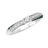 Anello Prestige Selection oro bianco diamanti e smeraldo - Bliss - immagine 3