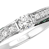 Anello Prestige Selection oro bianco diamanti e smeraldo - Bliss - immagine 2