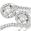 Anello Prestige Selection due cerchi con diamanti - Bliss - immagine 2