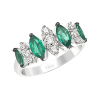 Anello Prestige Selection diamanti e smeraldi - Bliss - immagine 3