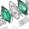 Anello Prestige Selection diamanti e smeraldi - Bliss - immagine 2
