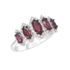 Anello Prestige Selection oro bianco diamanti e rubini - Bliss - immagine 3