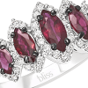 Anello Prestige Selection oro bianco diamanti e rubini - Bliss - immagine 2