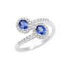 Anello Prestige Selection diamanti e due zaffiri - Bliss - immagine 3