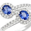 Anello Prestige Selection diamanti e due zaffiri - Bliss - immagine 2