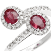 Anello Prestige Selection diamanti e due rubini - Bliss - immagine 2