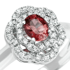 Anello Prestige Selection fiore diamanti e rubino - Bliss - immagine 2