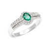 Anello Prestige Selection smeraldo verde - Bliss - immagine 3