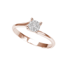 Anello Caresse oro rosa e diamante - Bliss - immagine 3
