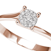 Anello Caresse oro rosa e diamante - Bliss - immagine 2