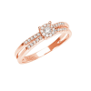 Anello Caresse oro rosa e diamanti - Bliss - immagine 3