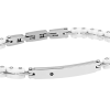 Bracciale C.Reaction- Bliss- acciaio e ceramica bianca - immagine 2