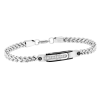 Bracciale Bold- Bliss- acciaio e zirconi bianchi - immagine 3