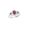 Anello Elenoire diamanti e tre rubini - Bliss - immagine 3