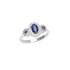 Anello Elenoire diamanti e tre zaffiri - Bliss - immagine 3