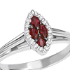 Anello Prestige Selection rombo diamanti e rubini - Bliss - immagine 2