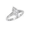 Anello Prestige Selection rombo oro bianco e diamanti - Bliss - immagine 3
