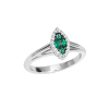 Anello Prestige Selection rombo diamanti e smeraldo - Bliss - immagine 3