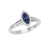 Anello Prestige Selection rombo diamanti e zaffiri - Bliss - immagine 3