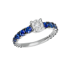 Anello Prestige Selection oro bianco e zaffiri - Bliss - immagine 3