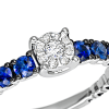 Anello Prestige Selection oro bianco e zaffiri - Bliss - immagine 2