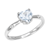 Anello Love oro bianco diamanti e topazio - Bliss - immagine 3