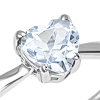 Anello Love oro bianco diamanti e topazio - Bliss - immagine 2