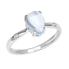 Anello Raindrop oro bianco diamanti e topazio - Bliss - immagine 3