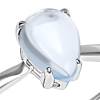 Anello Raindrop oro bianco diamanti e topazio - Bliss - immagine 2