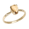 Anello Raindrop oro giallo diamanti e citrino - Bliss - immagine 3