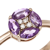 Anello Joy oro rosa diamanti e ametista - Bliss - immagine 2