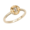 Anello Joy oro giallo diamanti e quarzo - Bliss - immagine 3