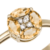 Anello Joy oro giallo diamanti e quarzo - Bliss - immagine 2