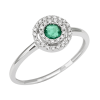 Anello Corolla diamanti e smeraldo - Bliss - immagine 3