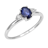Anello Stephanie oro bianco diamanti e zaffiro - Bliss - immagine 3