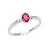 Anello New Briosa oro bianco diamanti e rubino - Bliss - immagine 3