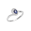 Anello New Colette oro bianco diamanti e zaffiro - Bliss - immagine 3