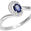 Anello New Colette oro bianco diamanti e zaffiro - Bliss - immagine 2