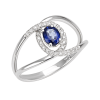 Anello New Colette diamanti e zaffiro blu - Bliss - immagine 3